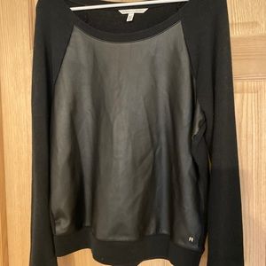 VS NEW! Leather detail sweatshirt